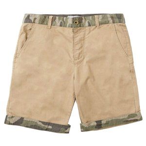FIVE FOUR CANAL NEW $50 NWT MEN'S SIZE 31 KHAKI BEIGE CAMO SHORTS